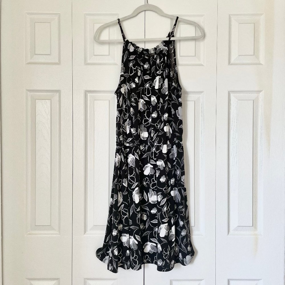 Banana Republic Black & White Floral Dress